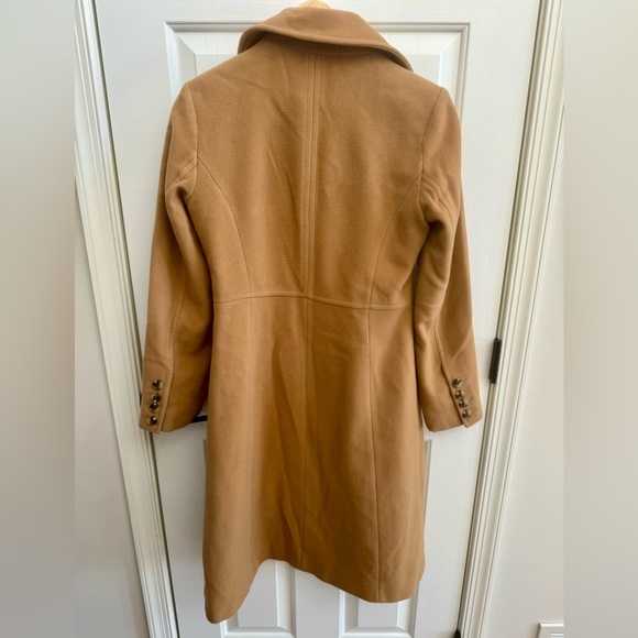 Anne Klein Tan Wool Trench Coat - Picture 3 of 4